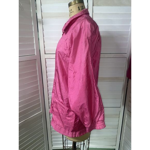 Vintage Haband For Her 80s 90s Nylon Track Jacket Wind Breaker Women size Large - Picture 6 of 8